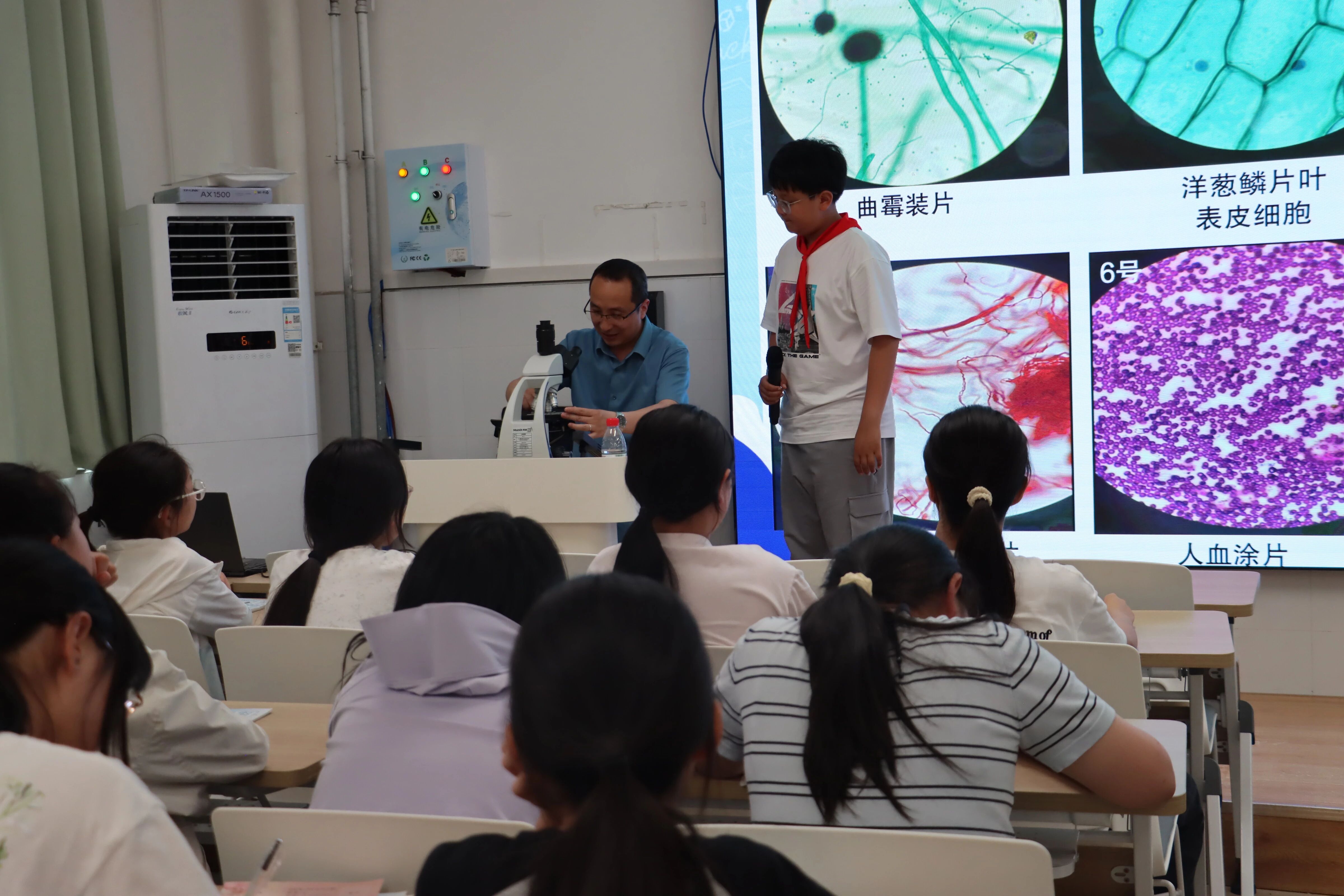 探索生命奥秘 点燃科学梦想——郑大干细胞库科普讲座走进航空港区慈航路小学 1780292475357399.jpg